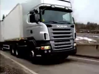 scania gets on the rear wheels