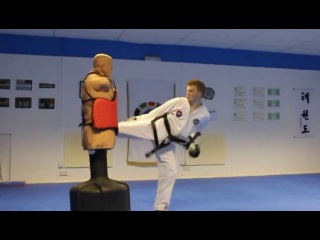 taekwondo kickboxing technique vs bob box xl (part 2)