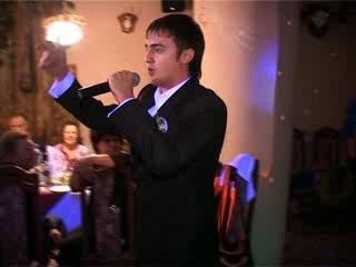 groom sings rap for bride